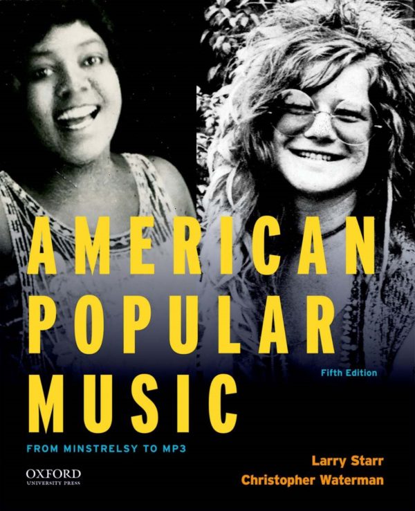 American Popular Music From Minstrelsy to MP3 5E 5th Edition