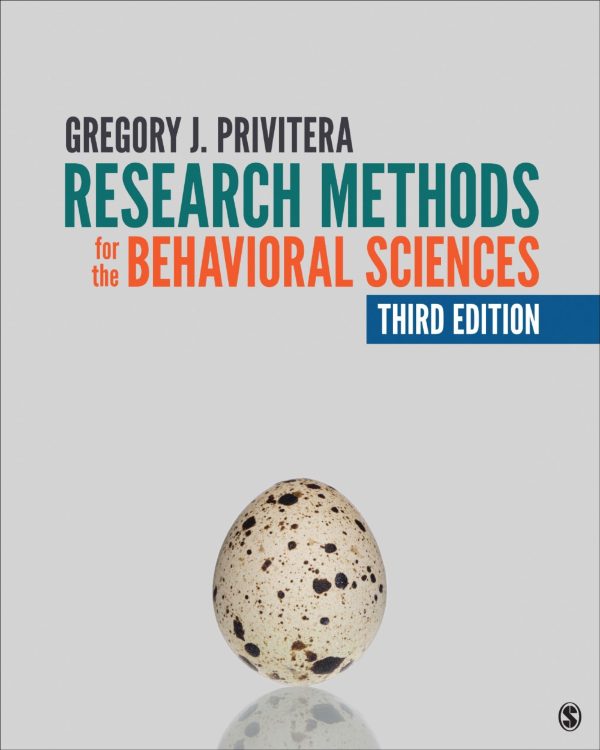 Research Methods for the Behavioral Sciences 3rd 3E Edition