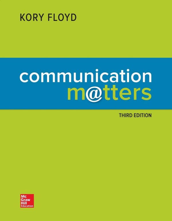 Communication Matters 3rd 3E Edition