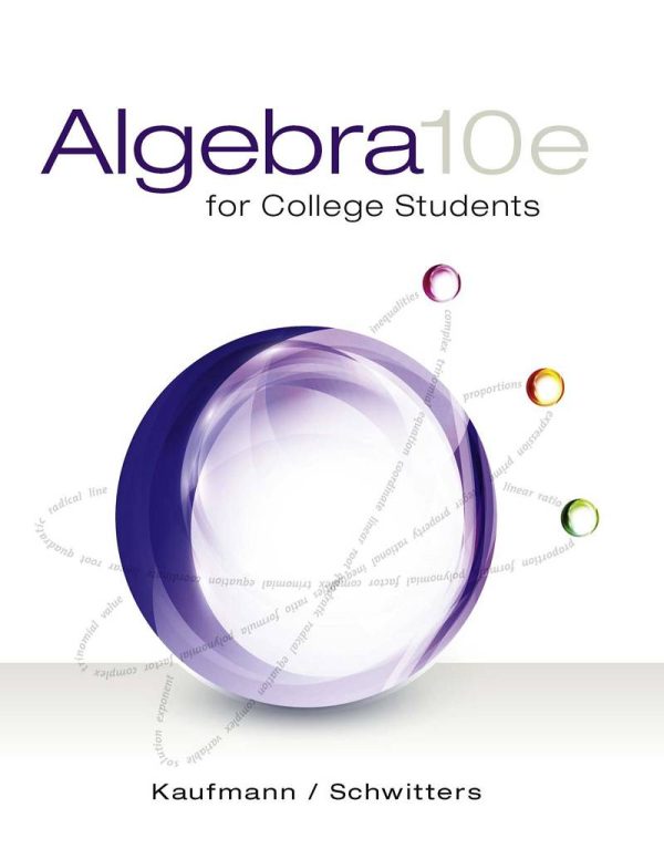 Algebra for College Students 10th 10E Edition