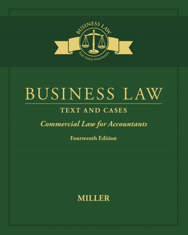 Business Law Text and Cases Commercial Law for Accountants