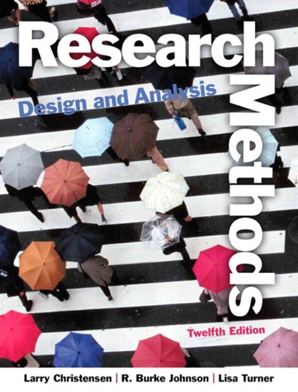 Research Methods Design and Analysis 12th 12E Edition